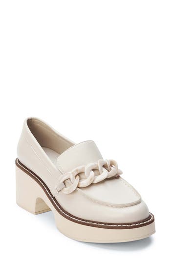 Matisse Louie Platform Loafer In Bone In Bone