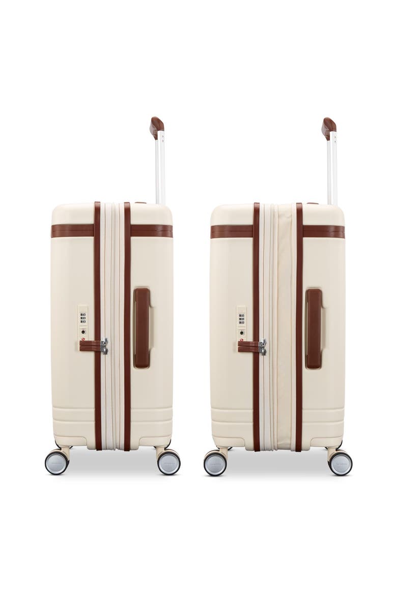 Virtuosa Hardside Expandable 21" Carry On Spinner Luggage, Alternate, color, Off White
