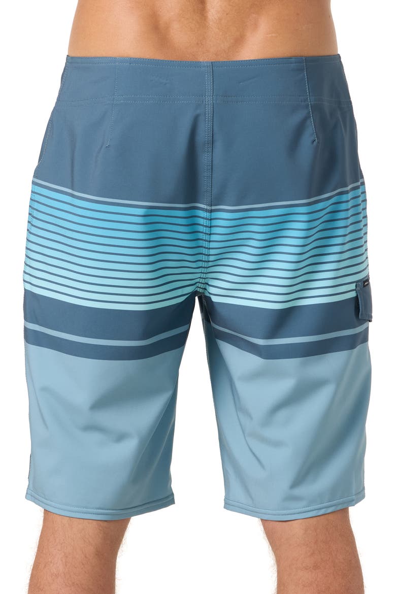 Lennox Stripe Board Shorts, Alternate, color, LEAD