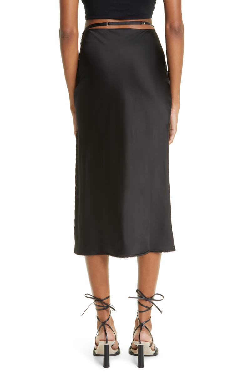 Jacquemus La Jupe Notte Satin Skirt, Alternate, color, 