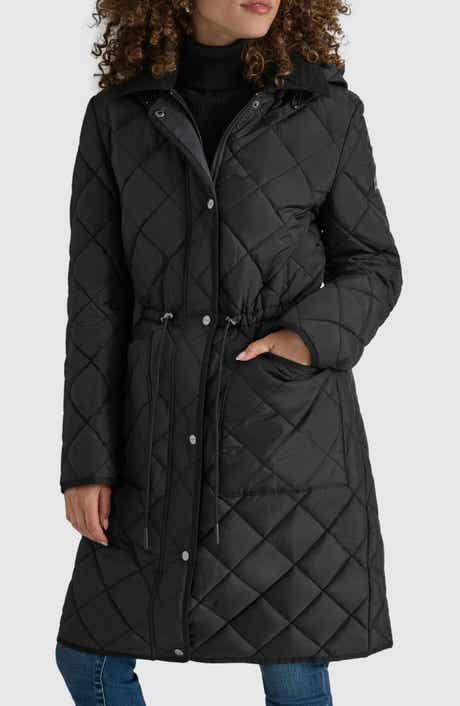 DKNY Diamond Quilted Coat