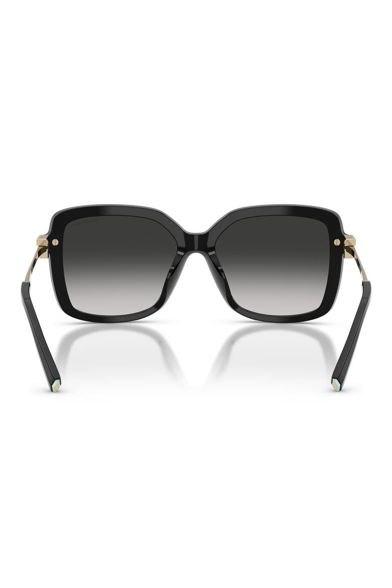55mm Square Sunglasses, Alternate, color, BLACK / GRAY GRADIENT