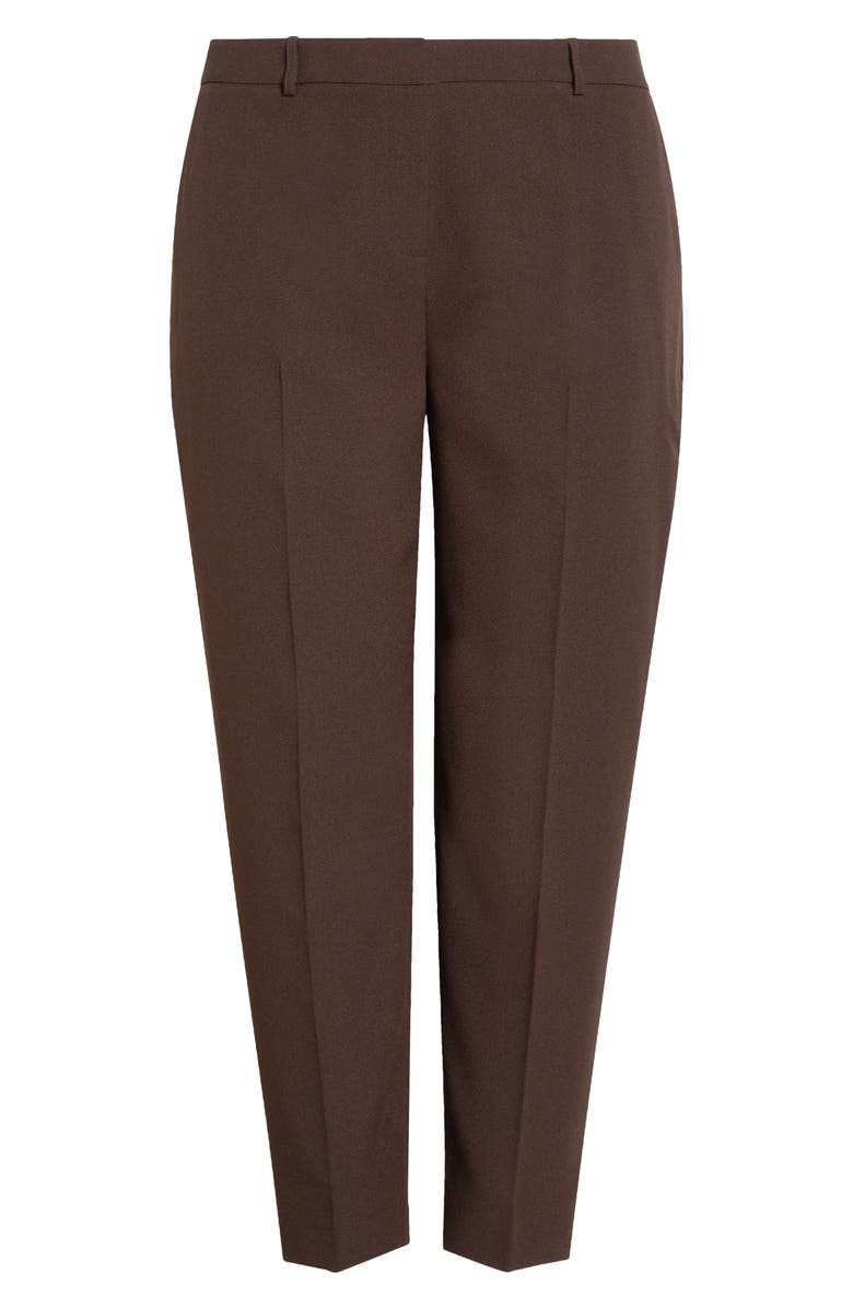 Tahari ASL Classic Crepe Pants, Alternate, color, Espresso
