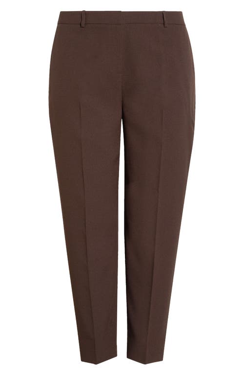 Tahari Asl Classic Crepe Pants In Brown