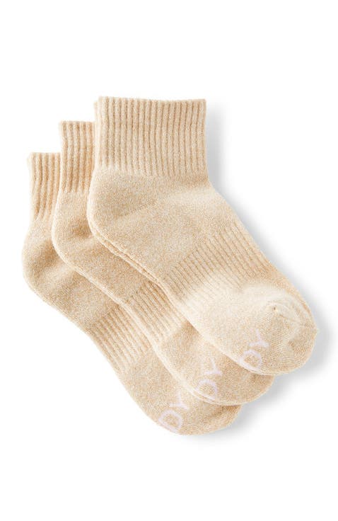 Women's Active Body Qtr Crew Sock 3Pk