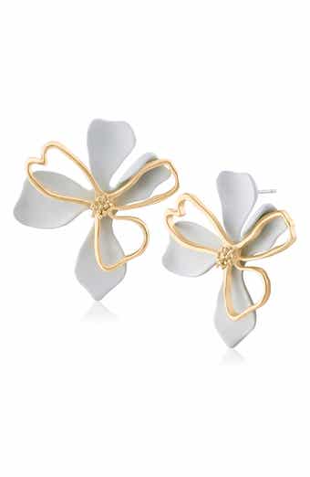 3D Double Flower Earrings