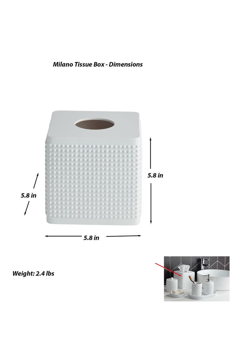 Milano Tissue Cover, Alternate, color, WHITE