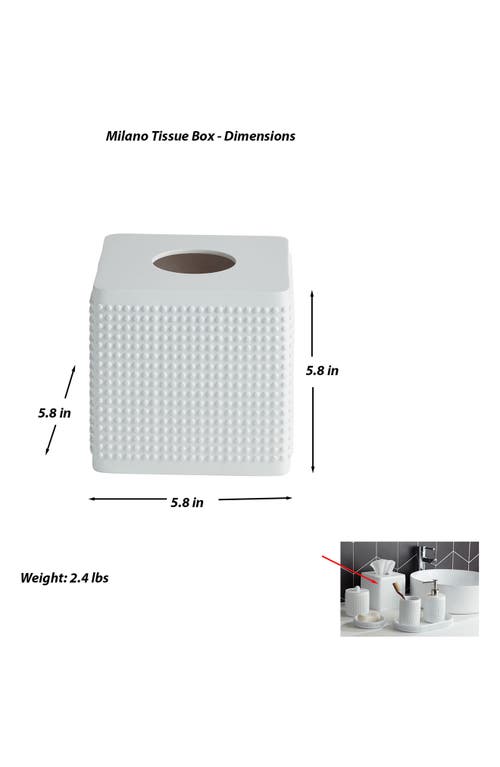 Roselli Trading Company Milano Tissue Cover Bedding In White