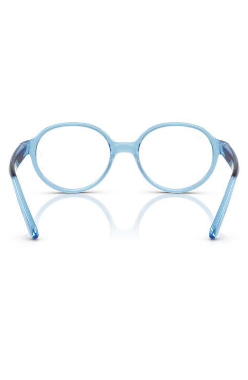 Shop Ray Ban Ray-ban Kids' 42mm Small Phantos Optical Glasses In Clear Blue