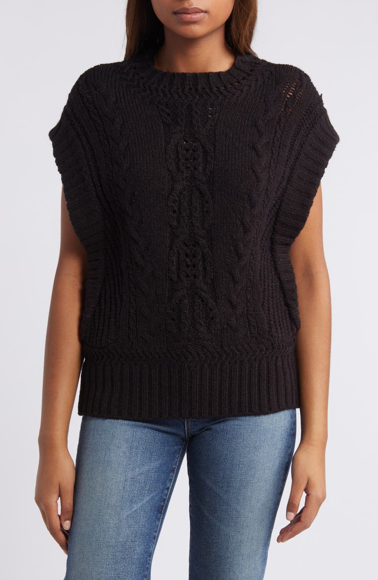Wit & Wisdom Cable Stitch Sweater, Main, color, 
