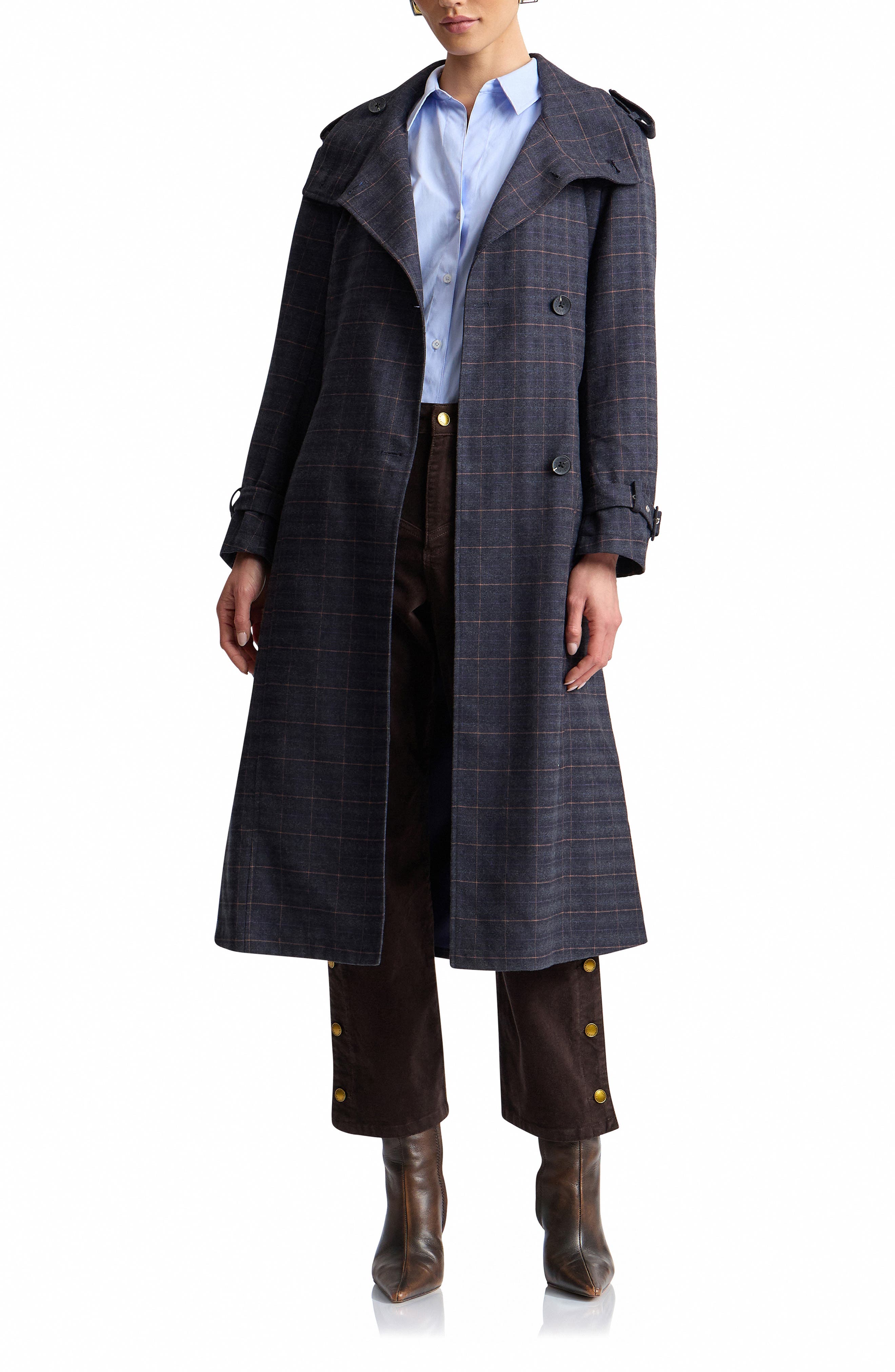 selected NAVY - GREY PLAID