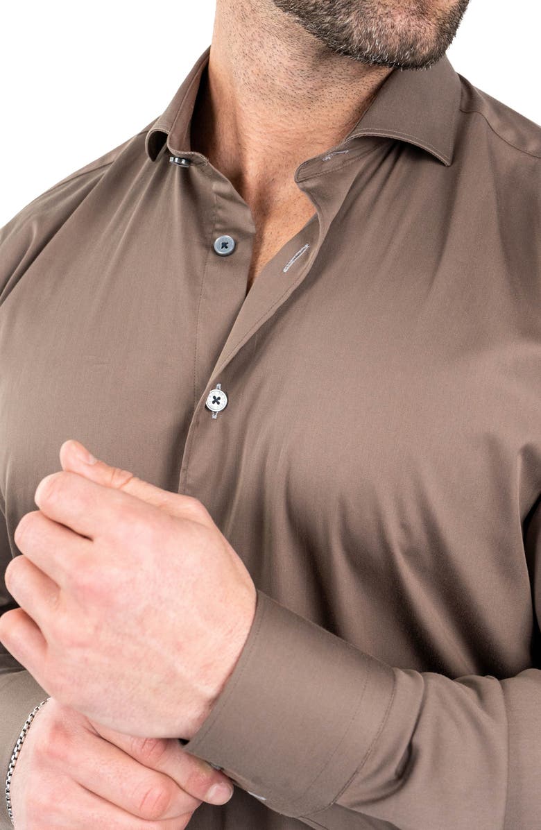 Maceoo Einstein StretchSolid Button-Up Shirt, Alternate, color, 