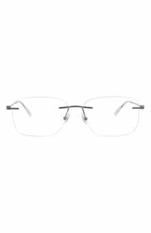 Montblanc 56mm Rimless Square Optical Glasses