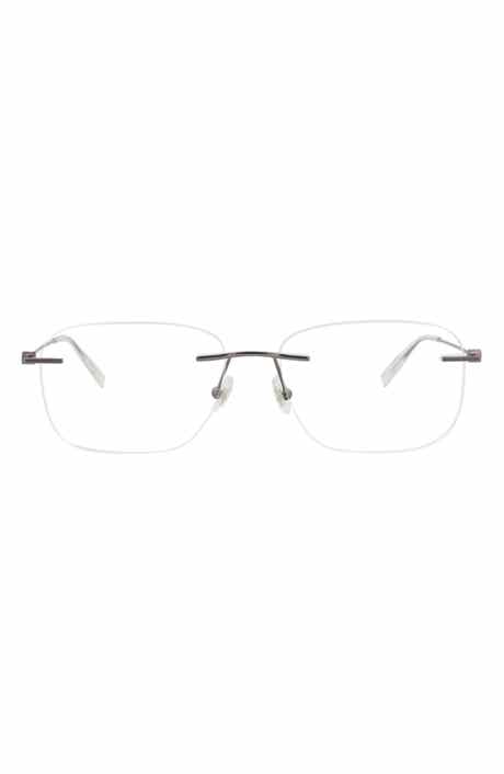 Montblanc 56mm Rimless Square Optical Glasses