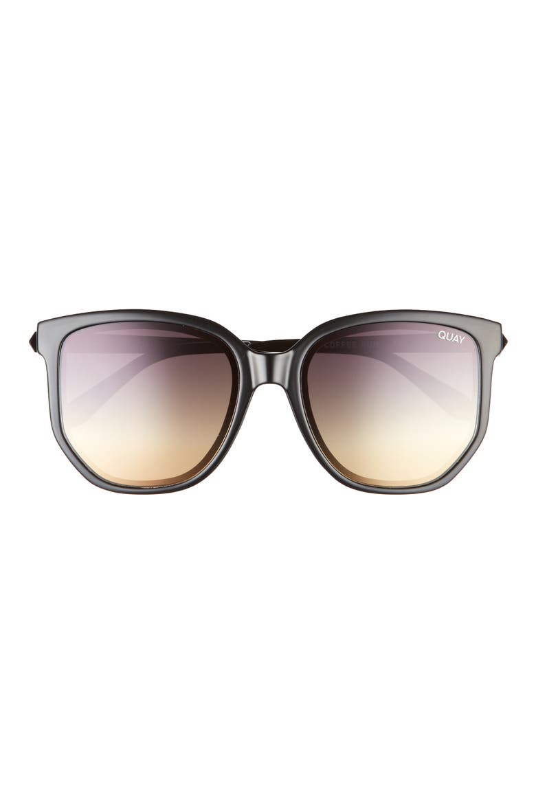Australia Coffee Run 54mm Gradient Cat Eye Sunglasses, Main, color, BLACK / BLACK TO GOLD