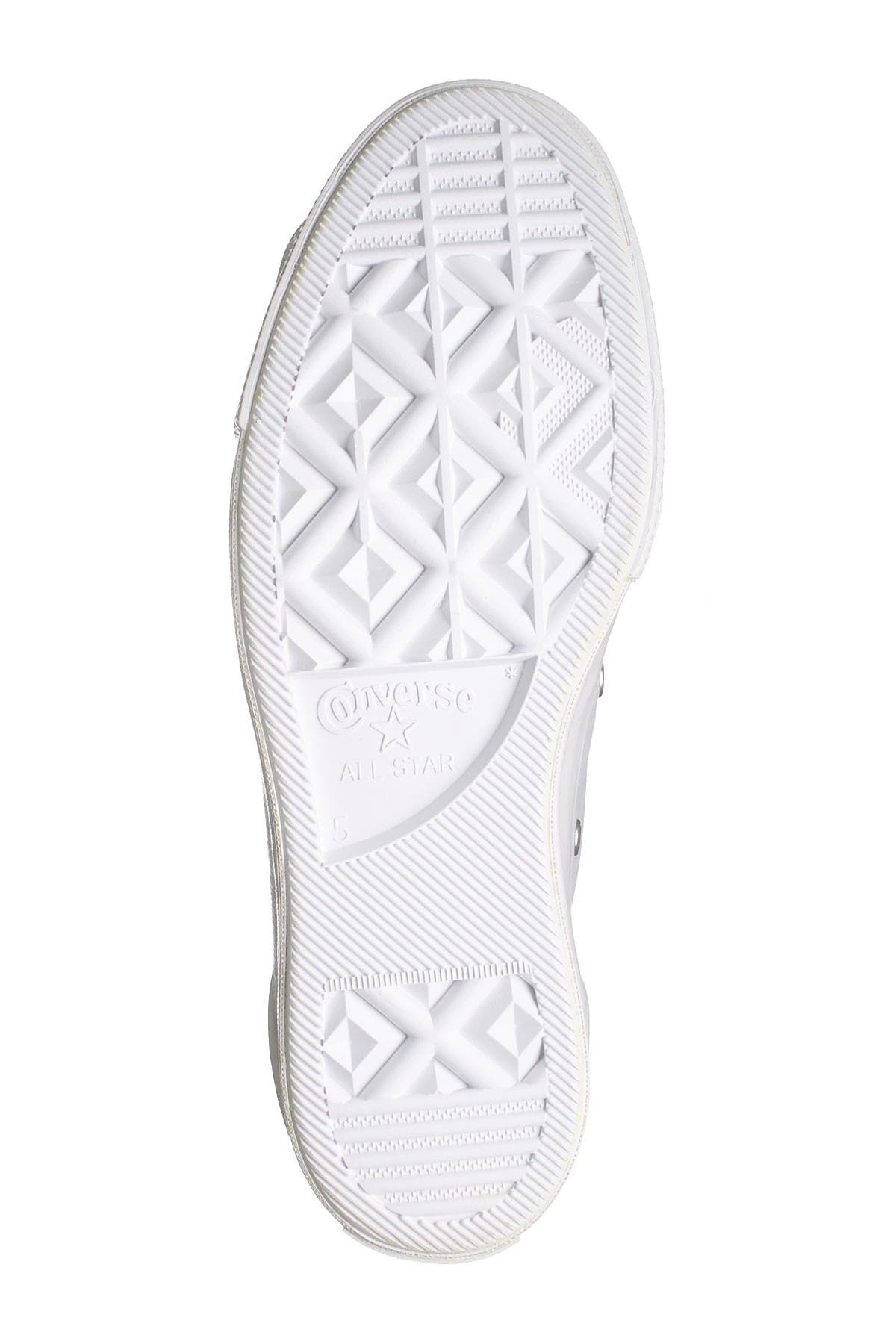 Converse Zigzag Leather Oxford Sneaker, Alternate, color, 