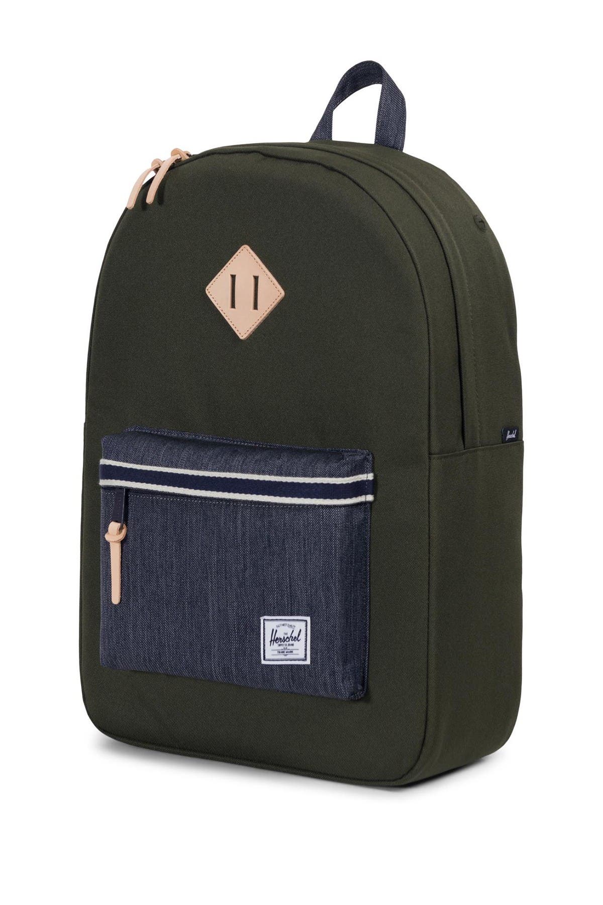 Herschel Supply Co. Heritage Offset Denim Backpack, Alternate, color, 