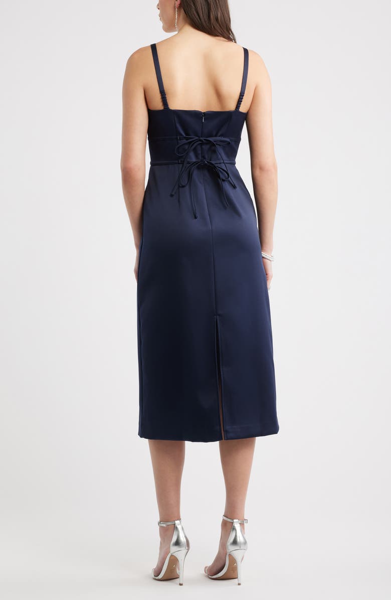 Chelsea28 Square Neck Column Cocktail Dress, Alternate, color, Navy Night