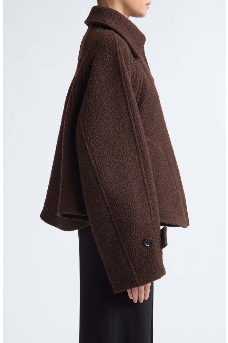 Clarice Casentino Wool Blend Jacket, Alternate, color, DARK BROWN