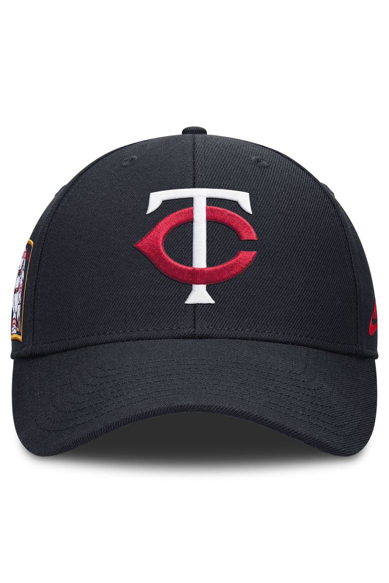 Men's Nike Navy Minnesota Twins 2026 Field of Dreams Club Structured Adjustable Hat, Alternate, color, Navy