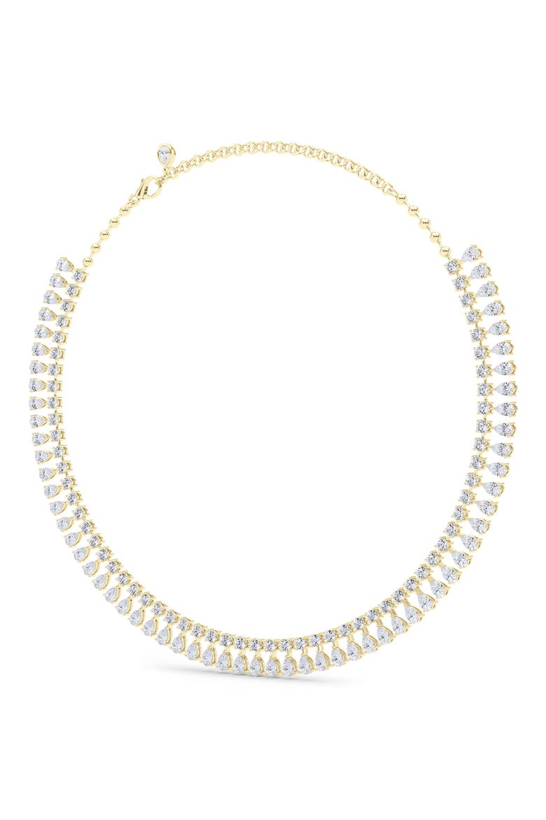 Lab Created Diamond Frontal Necklace, Main, color, 18K YELLOW GOLD