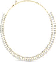 HauteCarat Lab Created Diamond Frontal Necklace