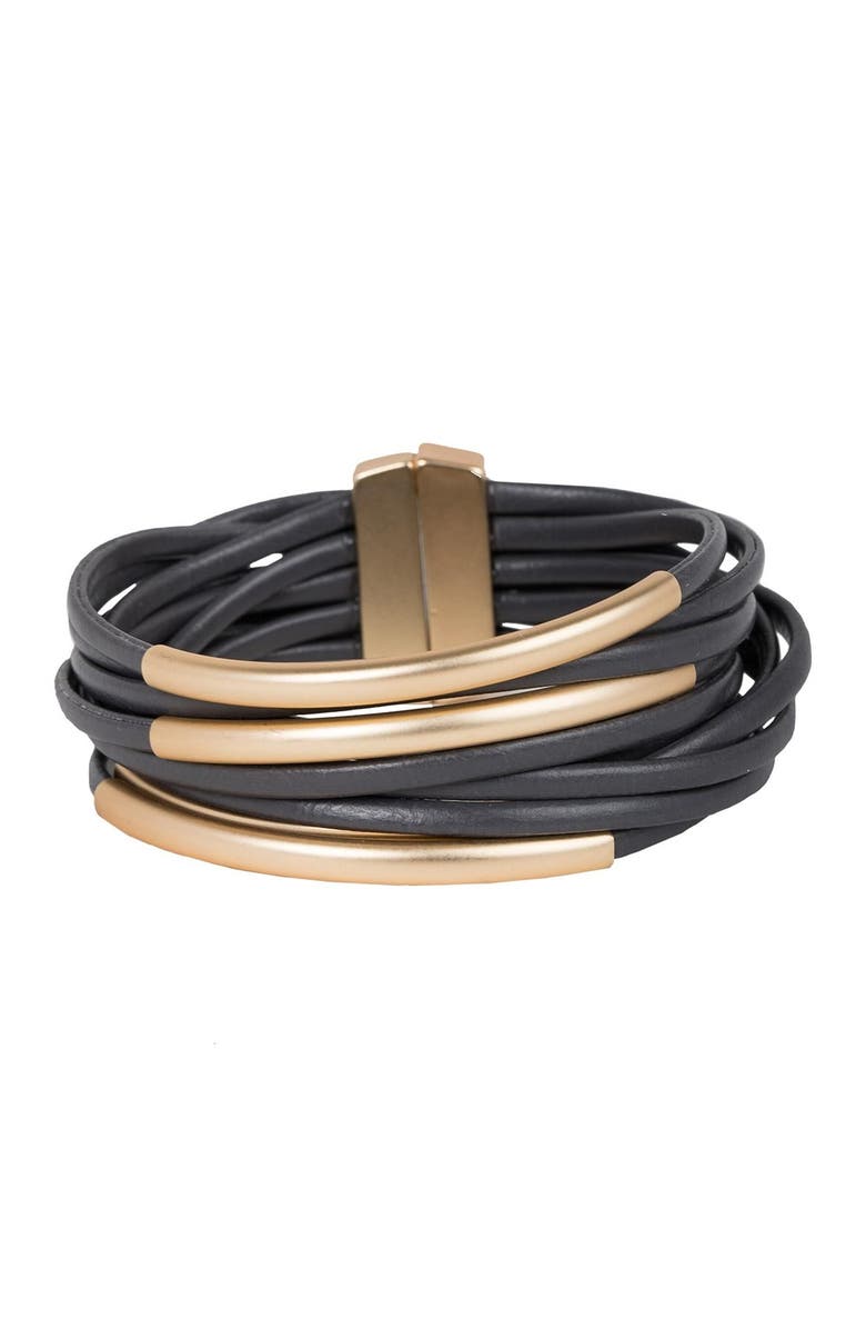 SAACHI On the Rail Layered Wrap Bracelet, Main, color, 