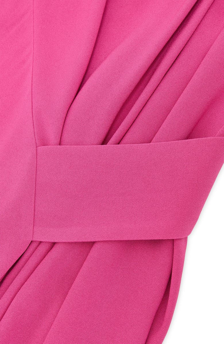 Reiss Maeve Sleeveless Asymmetric Midi Dress, Alternate, color, Raspberry Pink