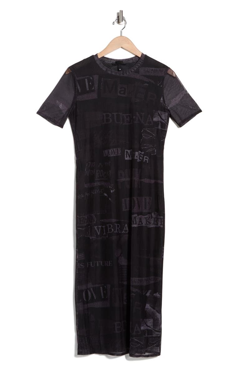 Desigual Knit T-Shirt Dress, Alternate, color, Black