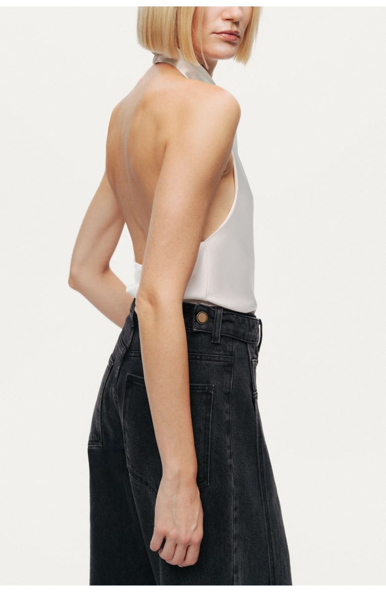 Nocturne Washed Wide Leg Jeans, Alternate, color, Anthracite