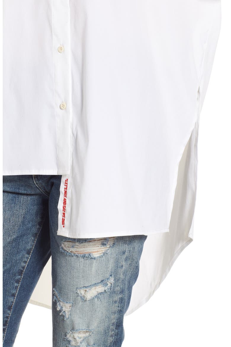 Asymmetrical Shirt, Alternate, color, BRIGHT WHITE