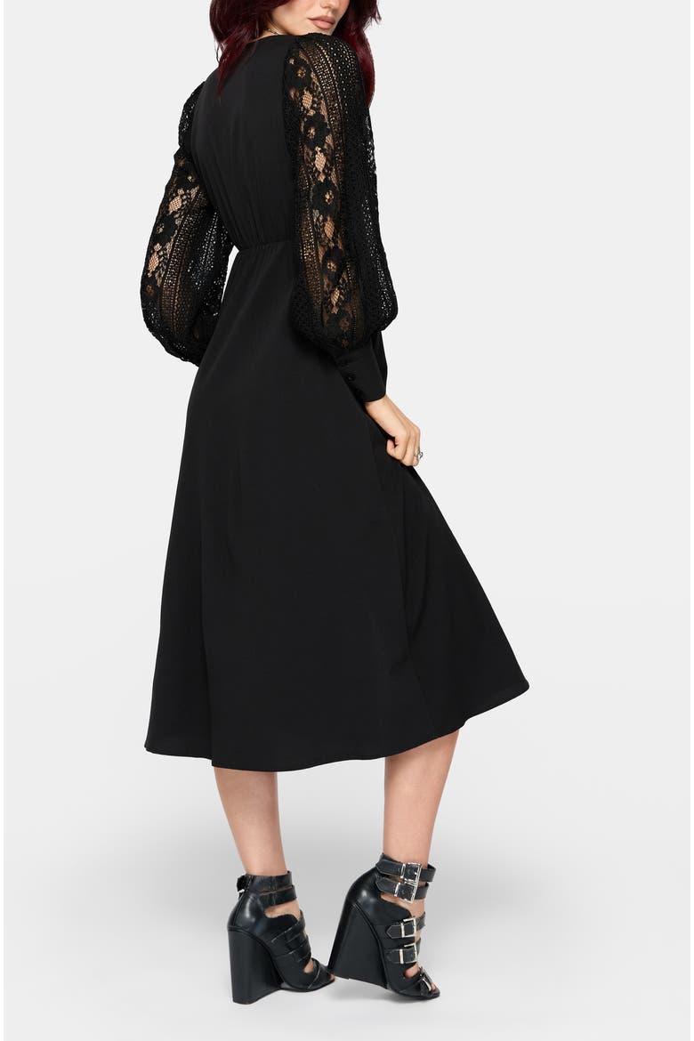 Covenant Midi Dress, Alternate, color, Black