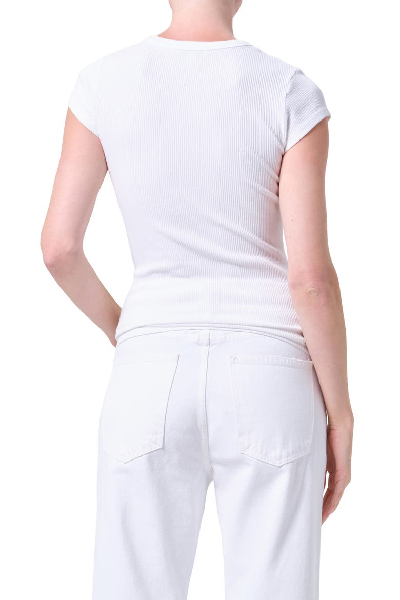 Edison Rib T-Shirt, Alternate, color, WHITE