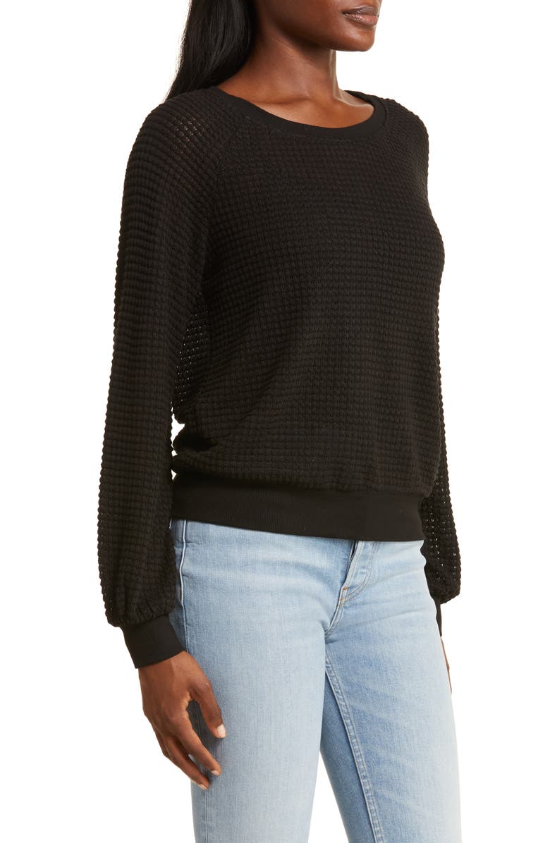GIBSONLOOK Sunset Long Sleeve Open Knit Top, Alternate, color, 