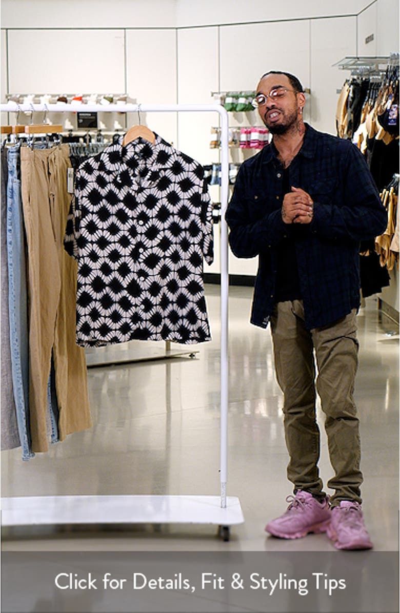 Makard Tie Dye Relaxed Fit Button-Up Shirt, sales video thumbnail