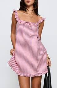 Princess Polly Zalina Stripe Babydoll Minidress