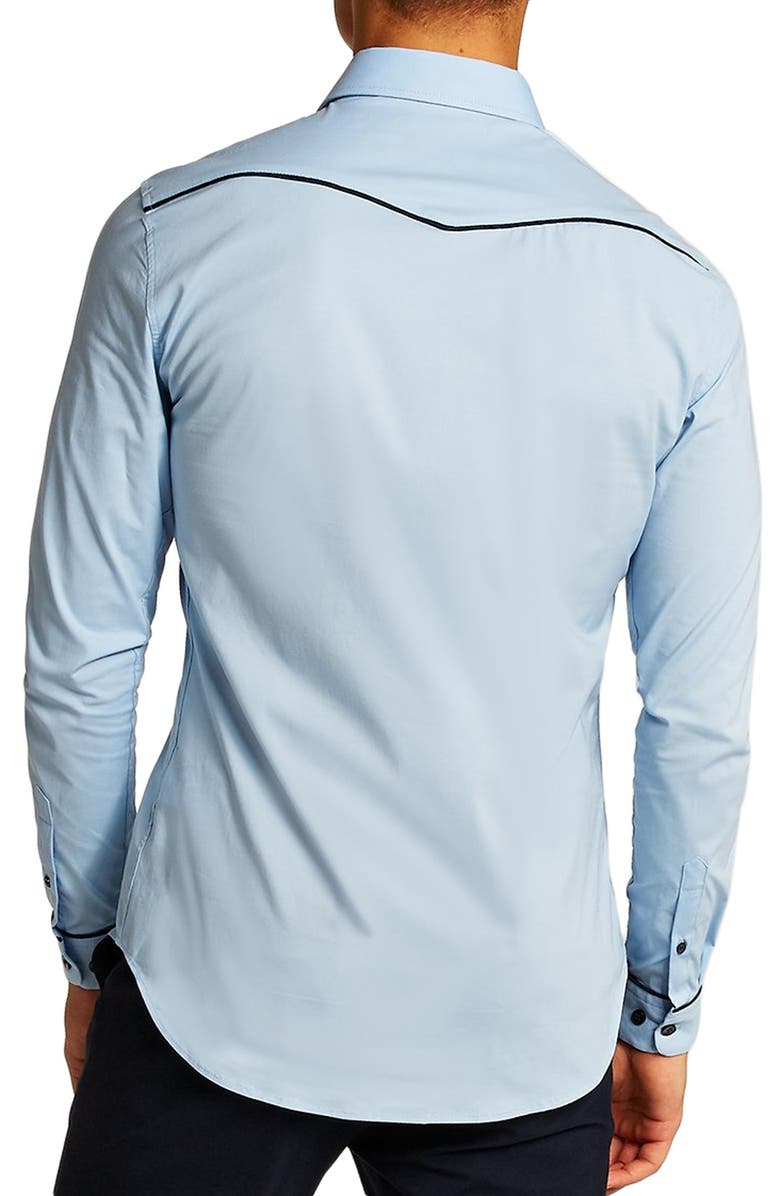 Topman Classic Fit Western Sport Shirt, Alternate, color,