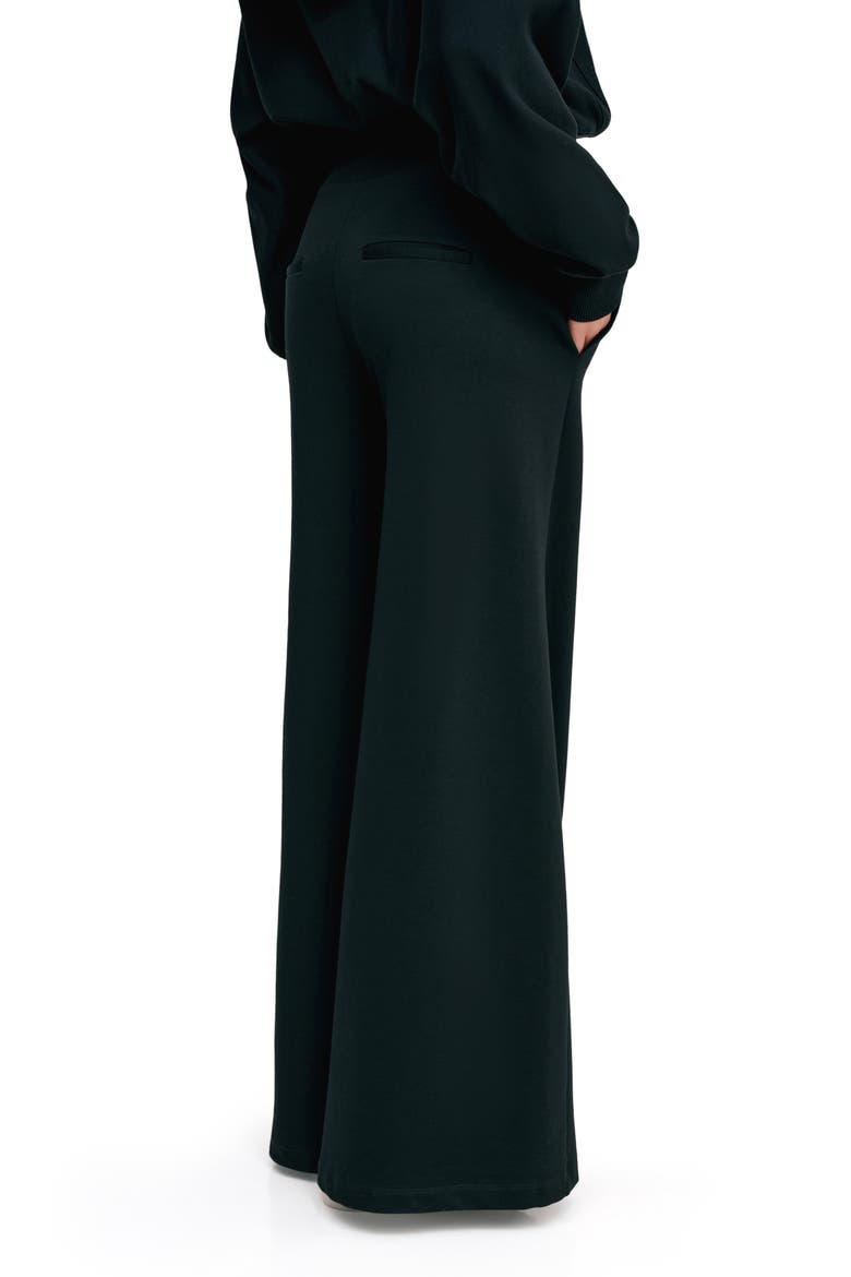 Easton Wide Leg Sweatpants, Alternate, color, BLACK