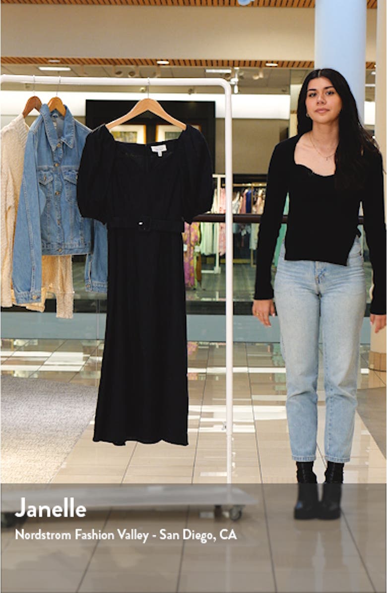 Belted Long Sleeve Wool Blend Blazer Minidress, sales video thumbnail