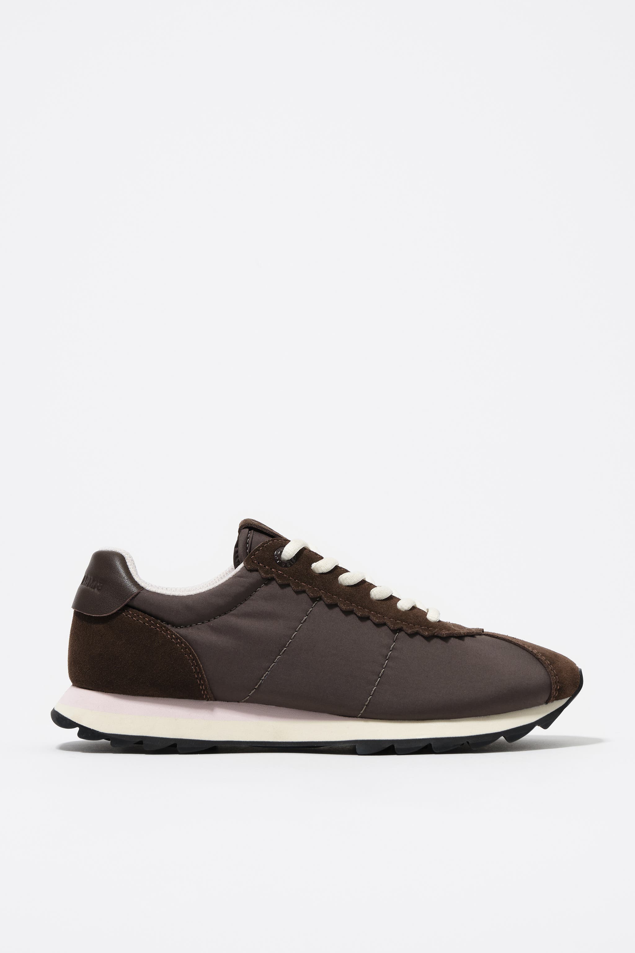 13 18 Retro Sneaker, Main, color, DARK BROWN
