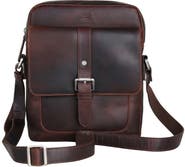 Mancini Buffalo Collection Leather Crossbody Bag