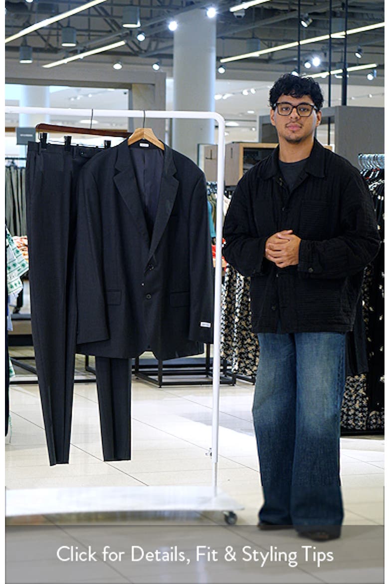 Flynn Classic Fit Charcoal Grey Wool Suit video