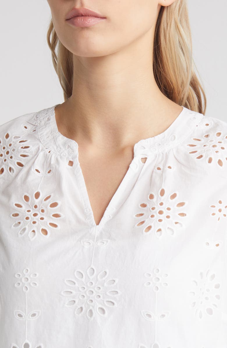 Caslon<sup>®</sup> Sleeveless Eyelet Top, Alternate, color, 