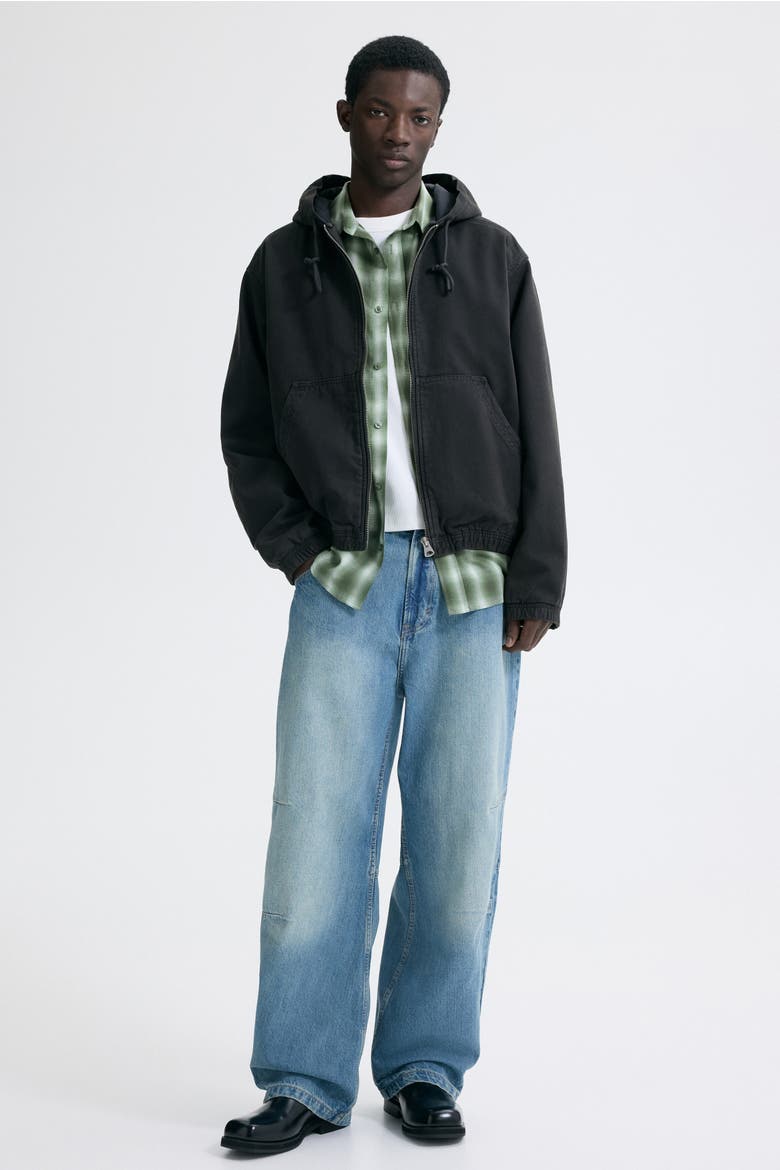 Hooded Workwear Jacket, Alternate, color, Dark gray