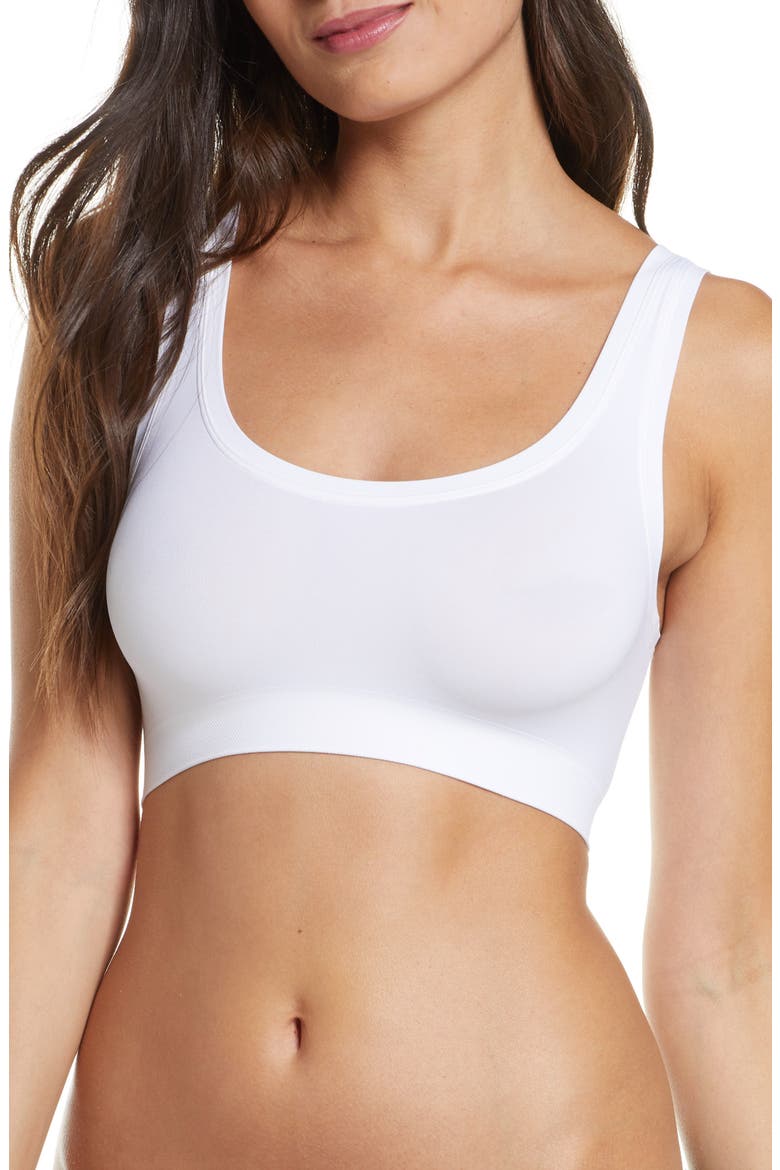 Touch Feeling Crop Top, Main, color, WHITE