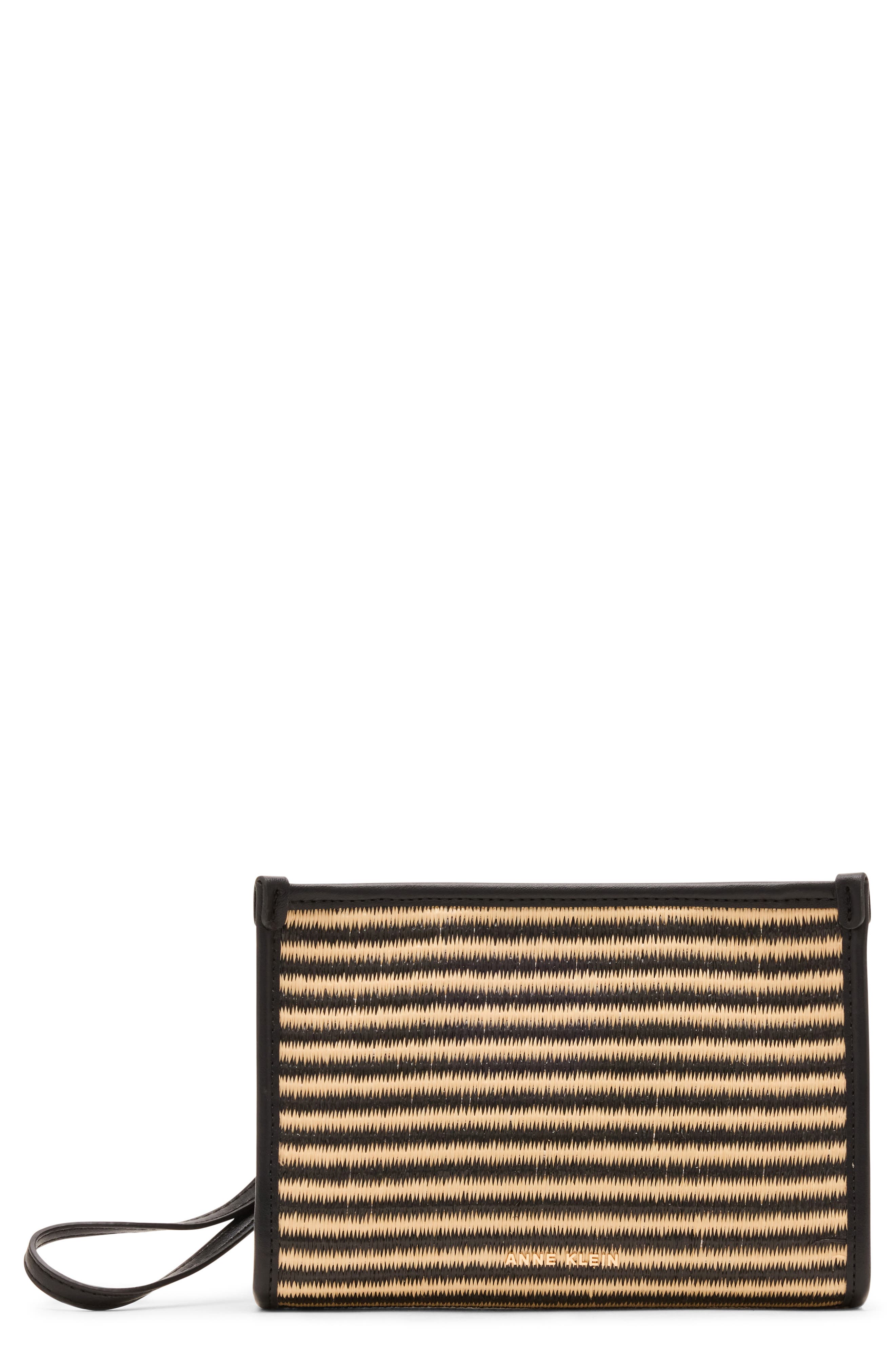Anne Klein Woven Wristlet, Main, color, 