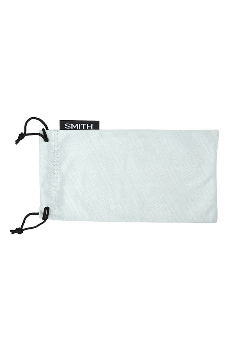 Smith Wander 55mm ChromaPop<sup>™</sup> Polarized Round Sunglasses, Alternate, color, Black Marble / Violet Mirror