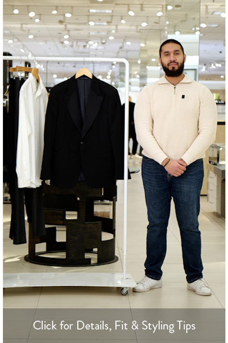 Chambers Black Stretch Wool Tuxedo Jacket video
