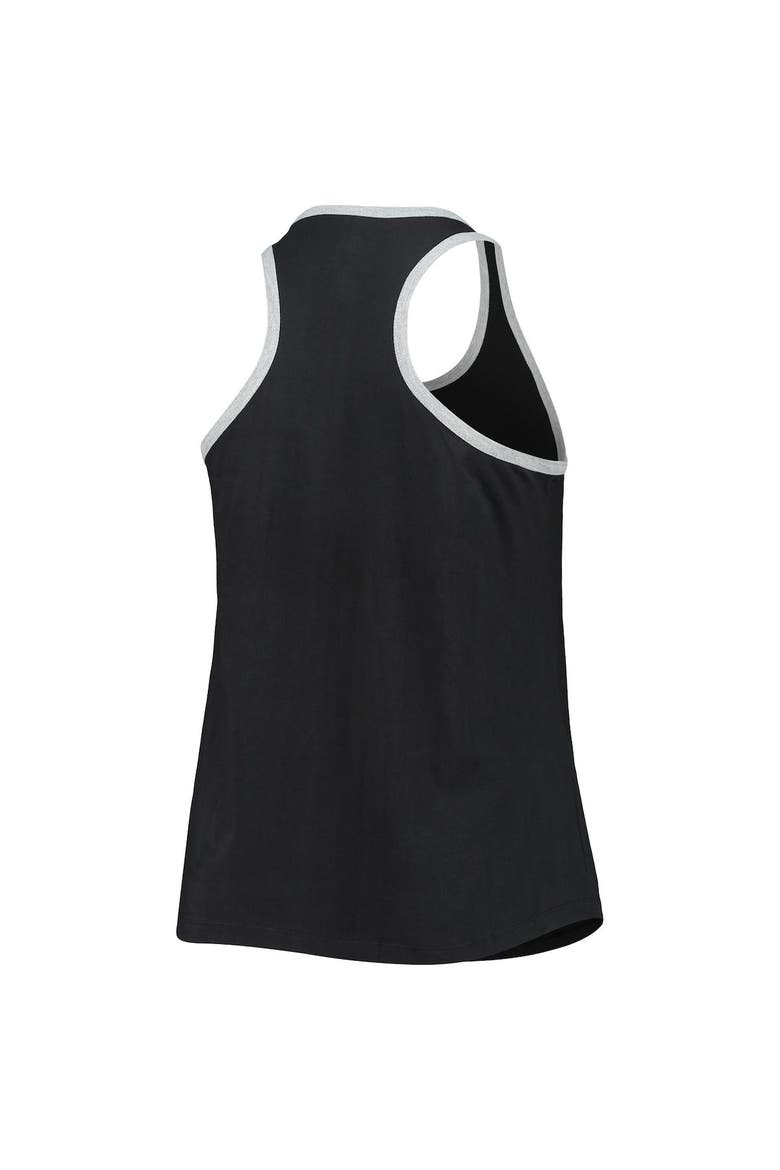 Women's Black Baltimore Orioles Plus Size Racerback Ringer Tank Top, Alternate, color, Black
