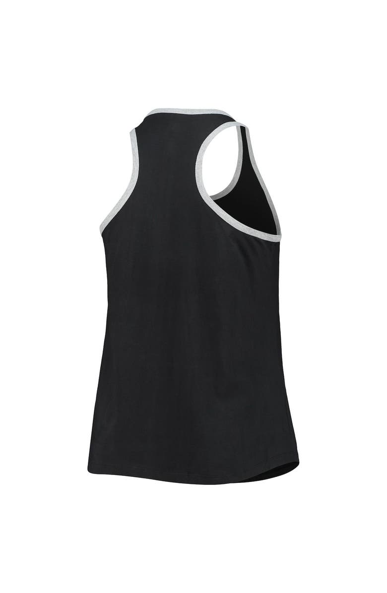 PROFILE Women's Black Baltimore Orioles Plus Size Racerback Ringer Tank Top, Alternate, color, 